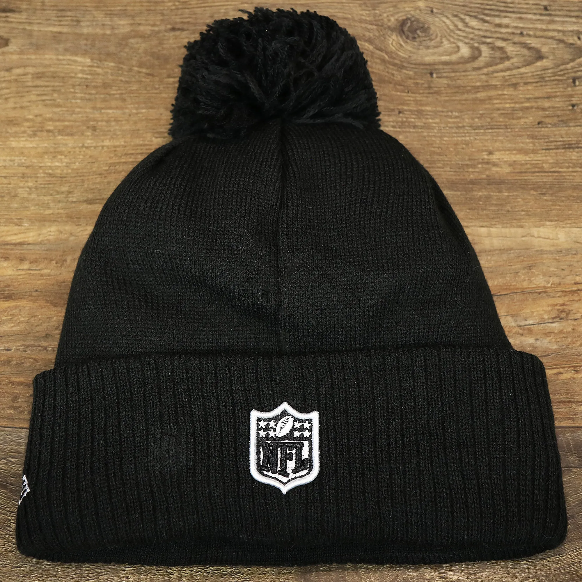 Philadelphia Eagles On Field Winter Pom Pom Beanie | Black and White Beanie