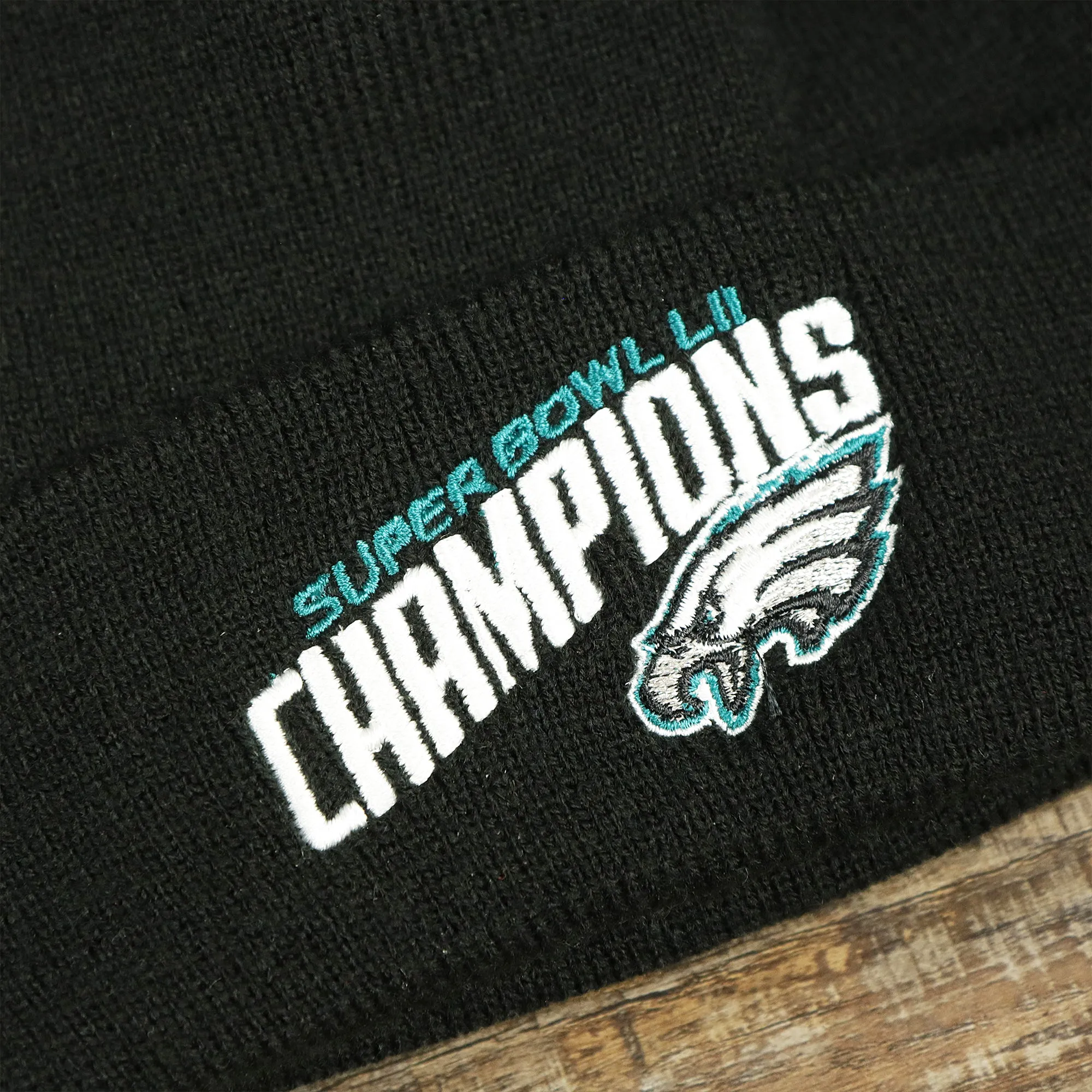 Philadelphia Eagles Super Bowl LII Champions Winter Beanie | Black