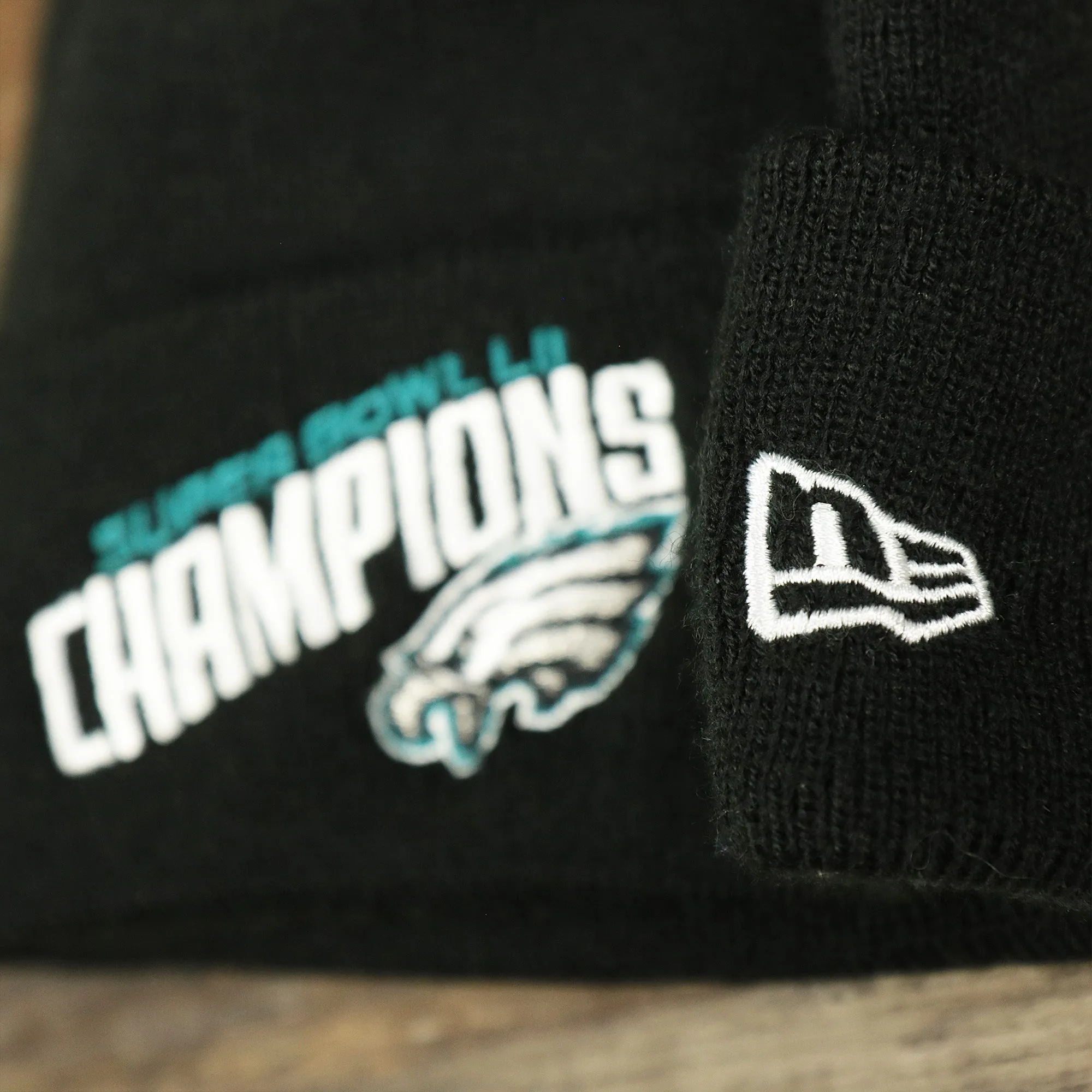 Philadelphia Eagles Super Bowl LII Champions Winter Beanie | Black