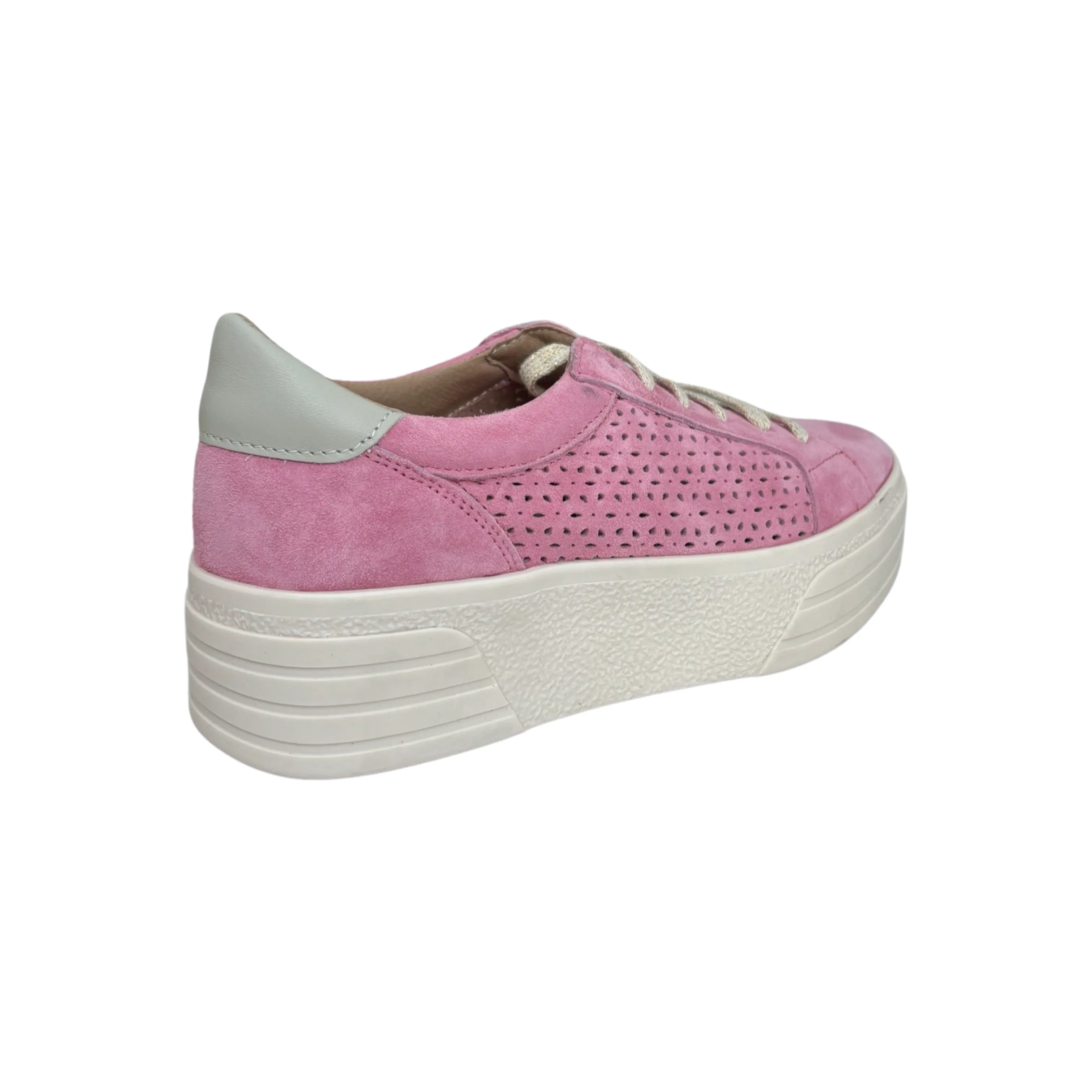 Pink Suede Lace Up Shoes