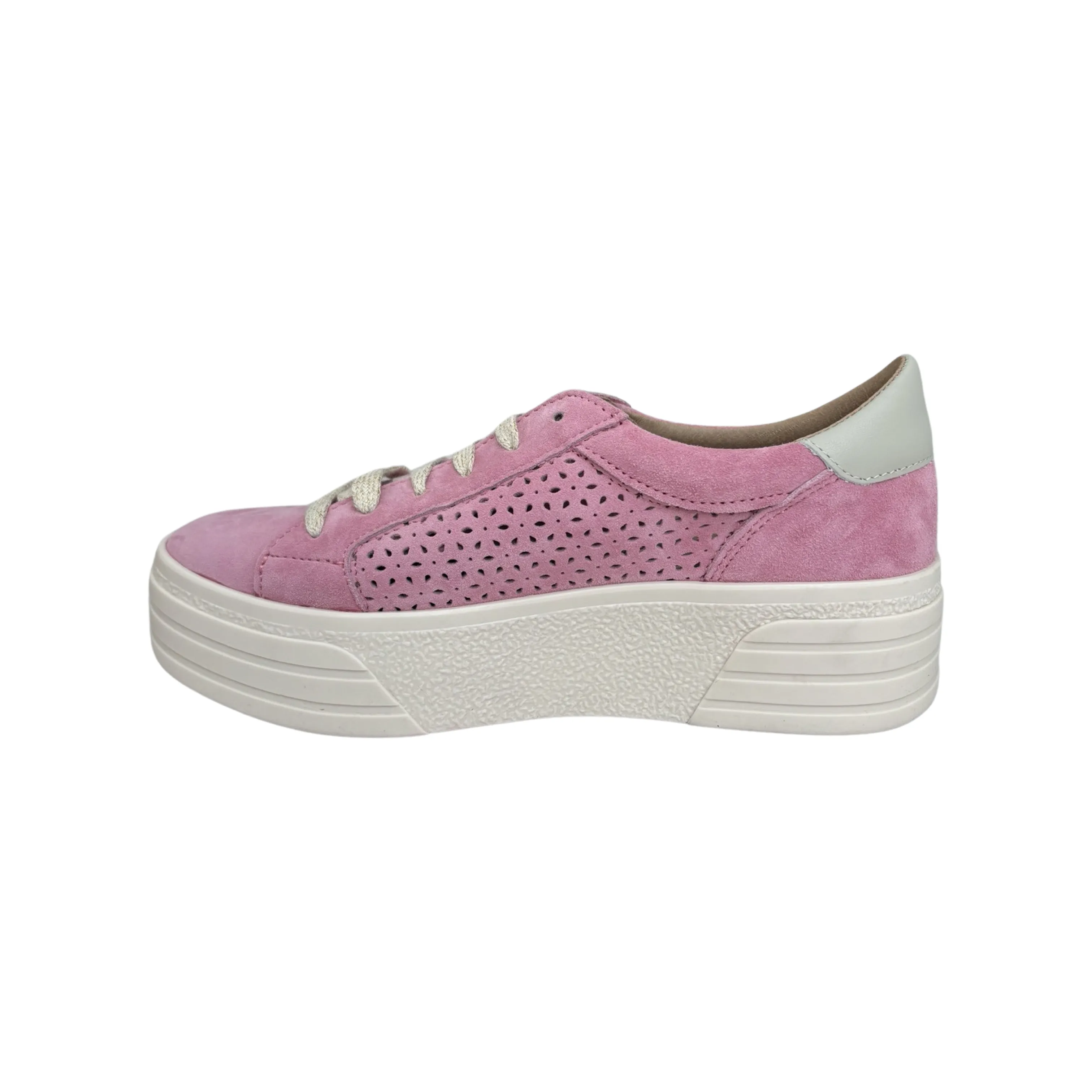 Pink Suede Lace Up Shoes