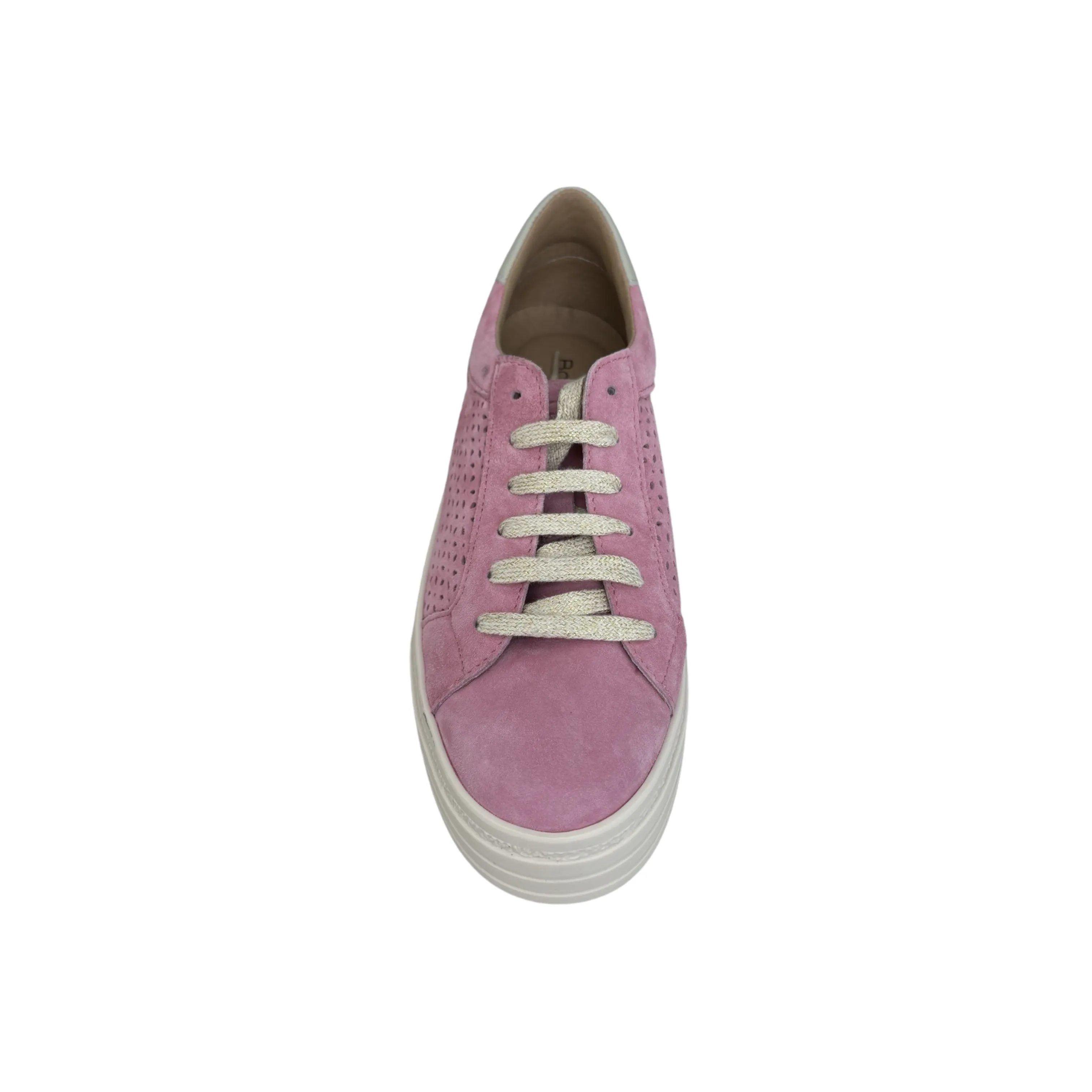 Pink Suede Lace Up Shoes