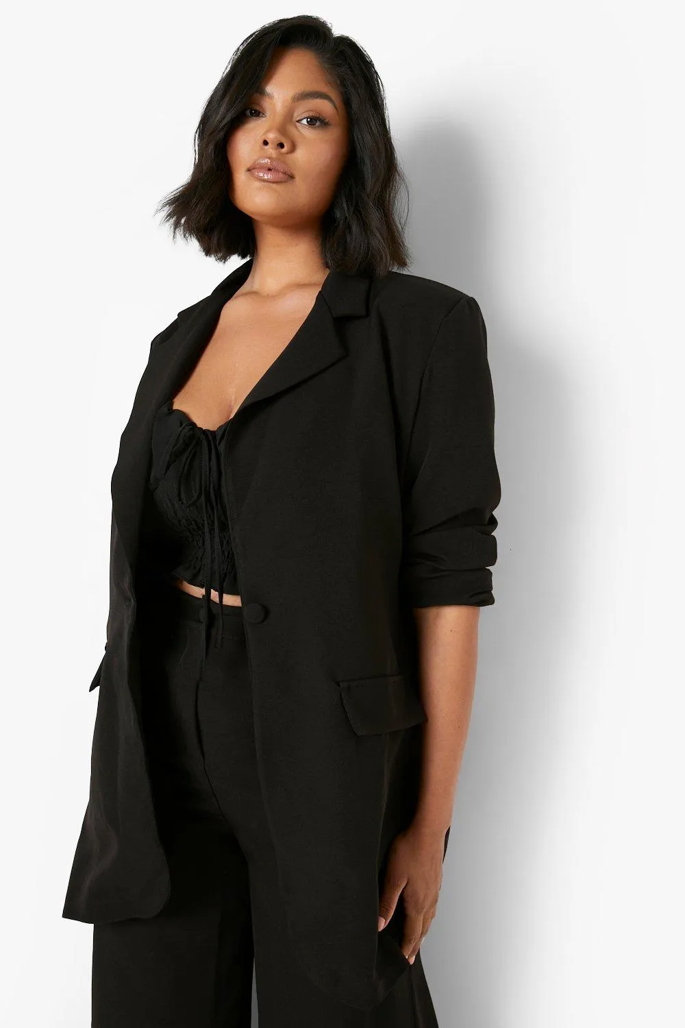 Plus Super Oversized Slouchy Blazer