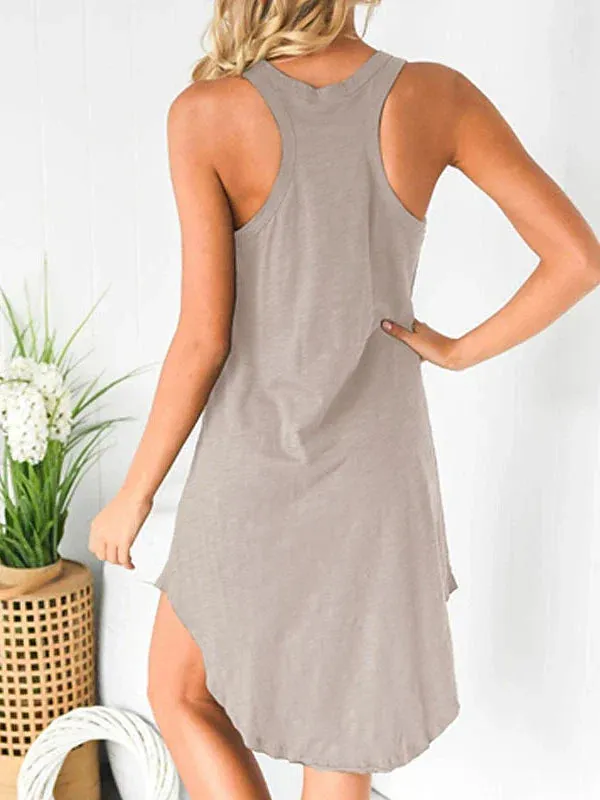 Polyester Sleeveless Pajama Set for Women in Black and Olive Green