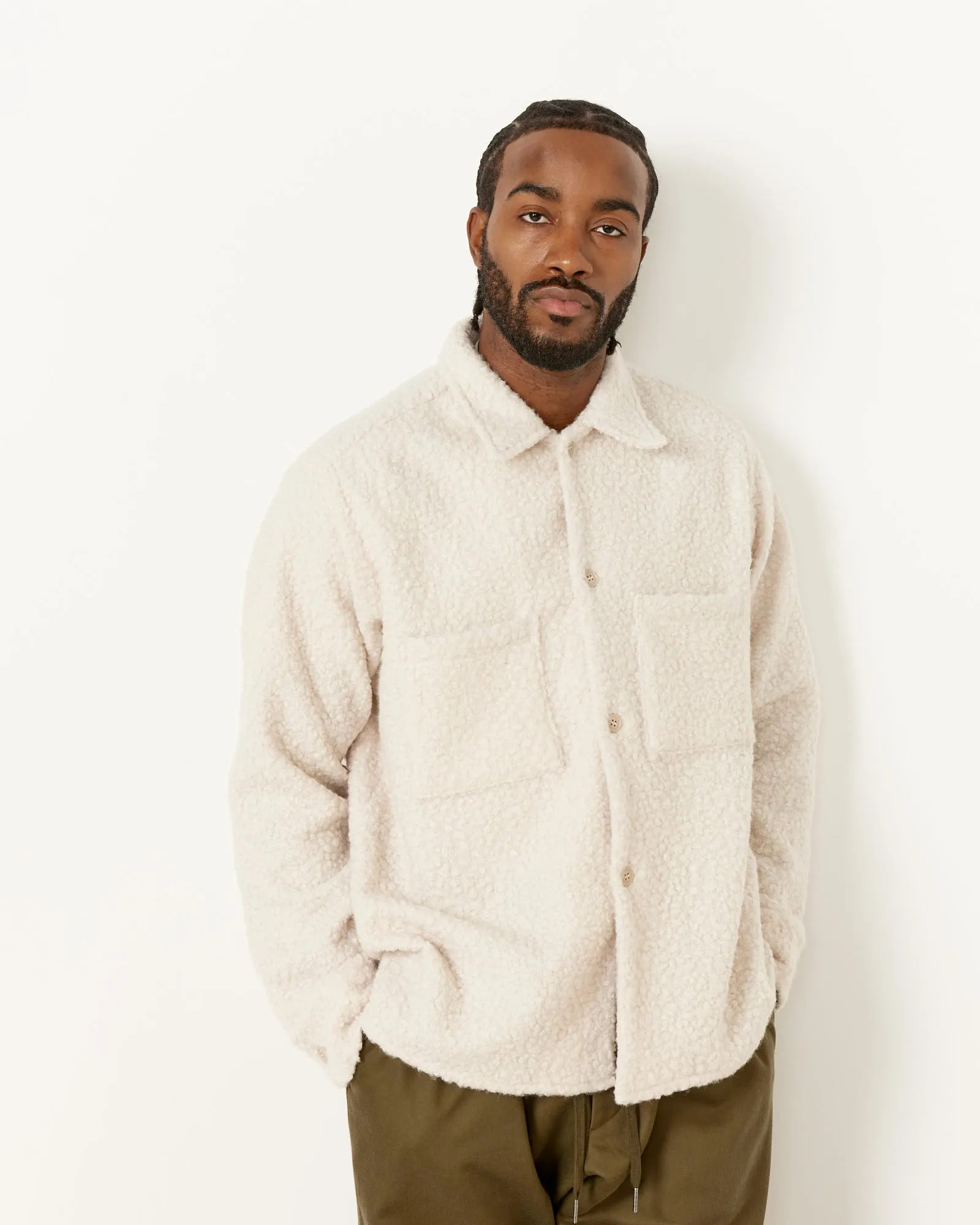 Porto Long Sleeve Shirt - Sherpa Snow - Purchase Now