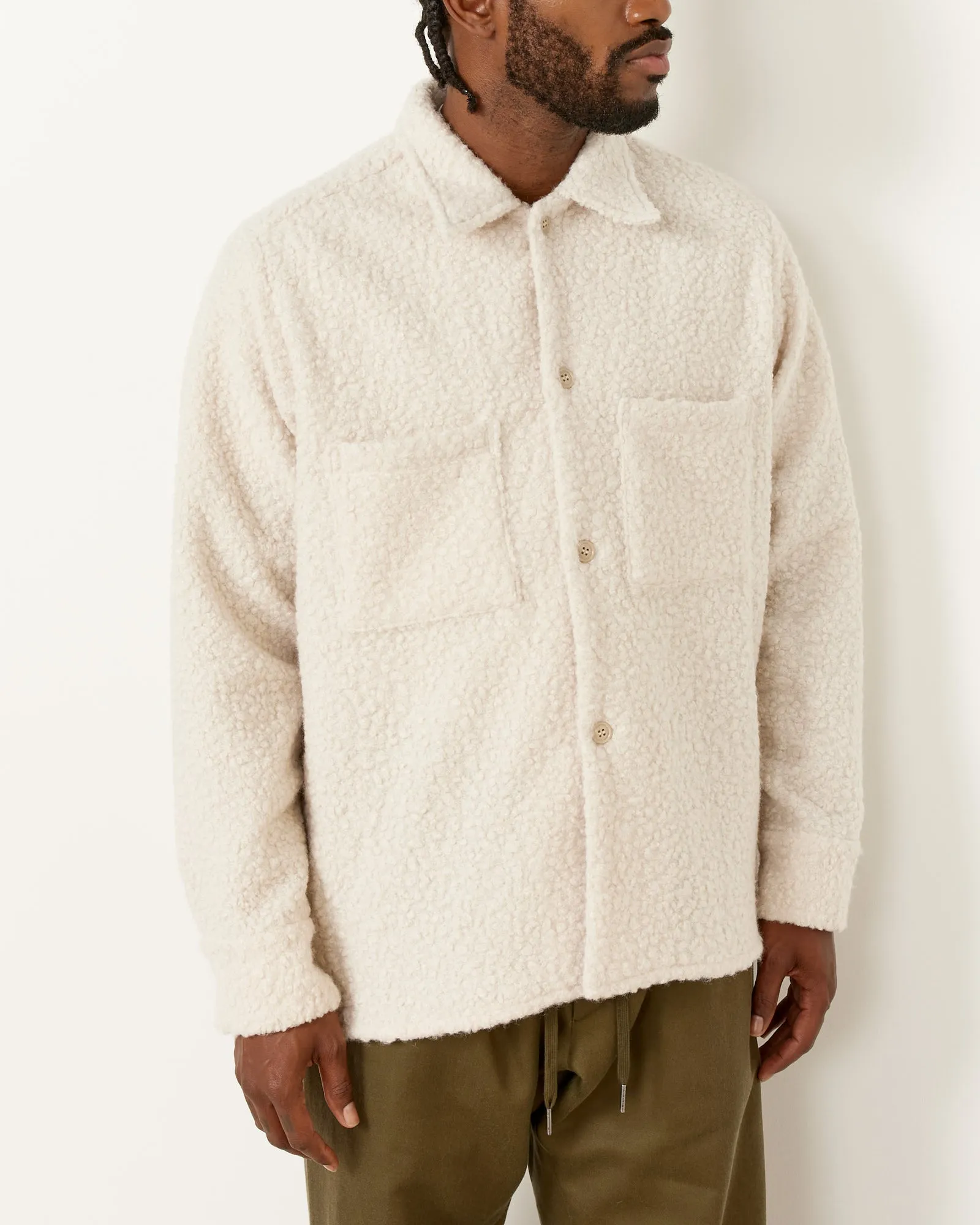 Porto Long Sleeve Shirt - Sherpa Snow - Purchase Now