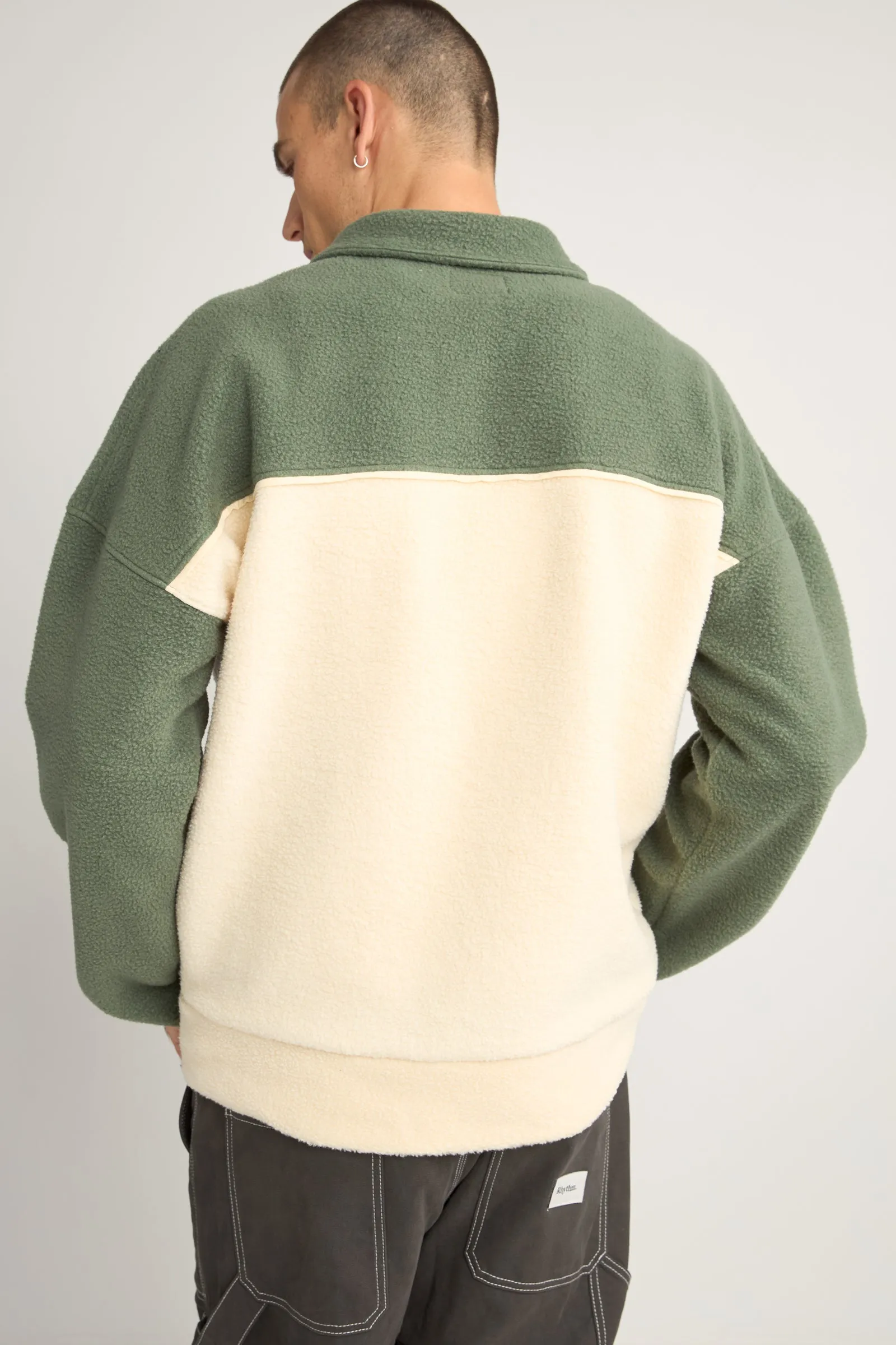 Quarter Zip Cream Pullover