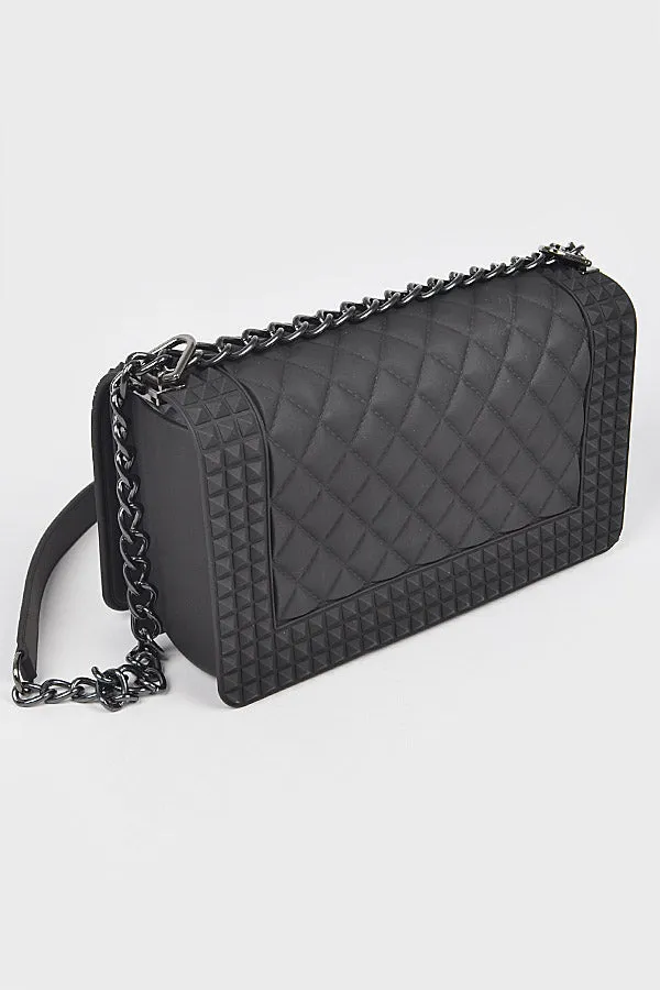 Quilted Black Jelly Bag