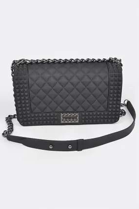 Quilted Black Jelly Bag