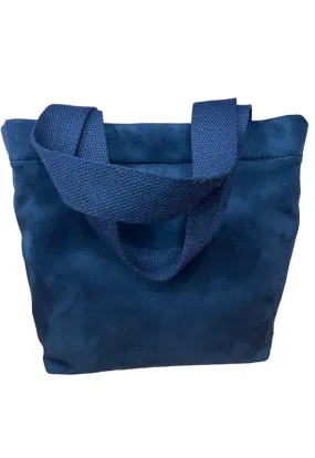 Quilted Koala Mid Town Bag Navy Suede