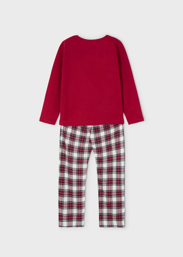 Red girls' pajamas