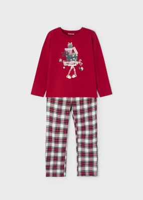 Red girls' pajamas