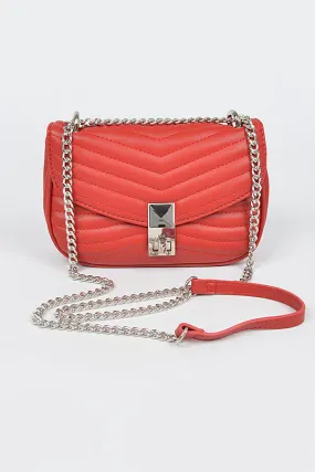 Red Quilted Clutch.