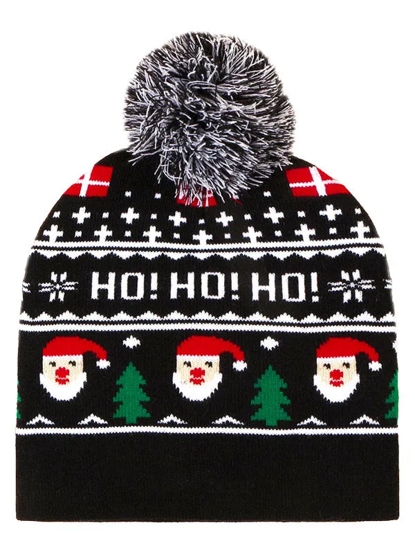 Santa Claus Hat Christmas Beanie with Pom - Shop Now