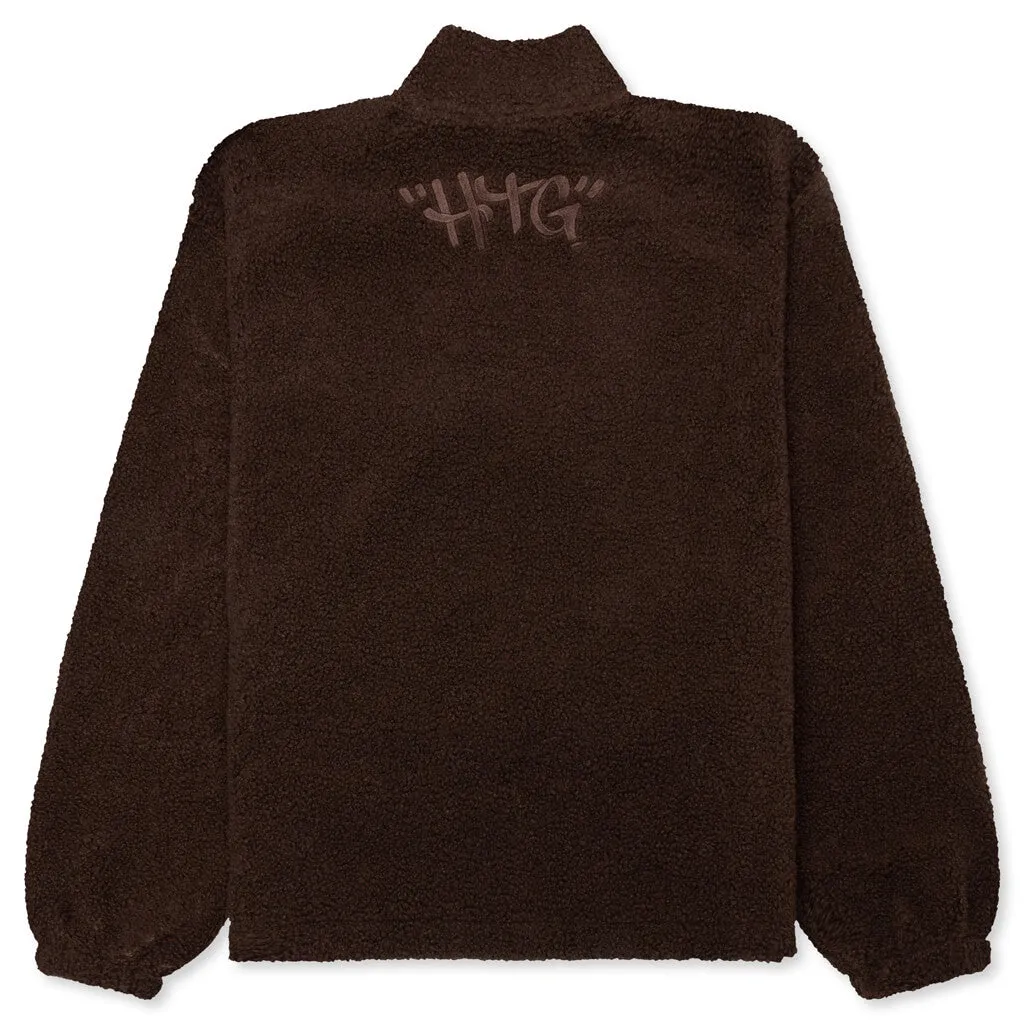 Script Sherpa Brown Pullover