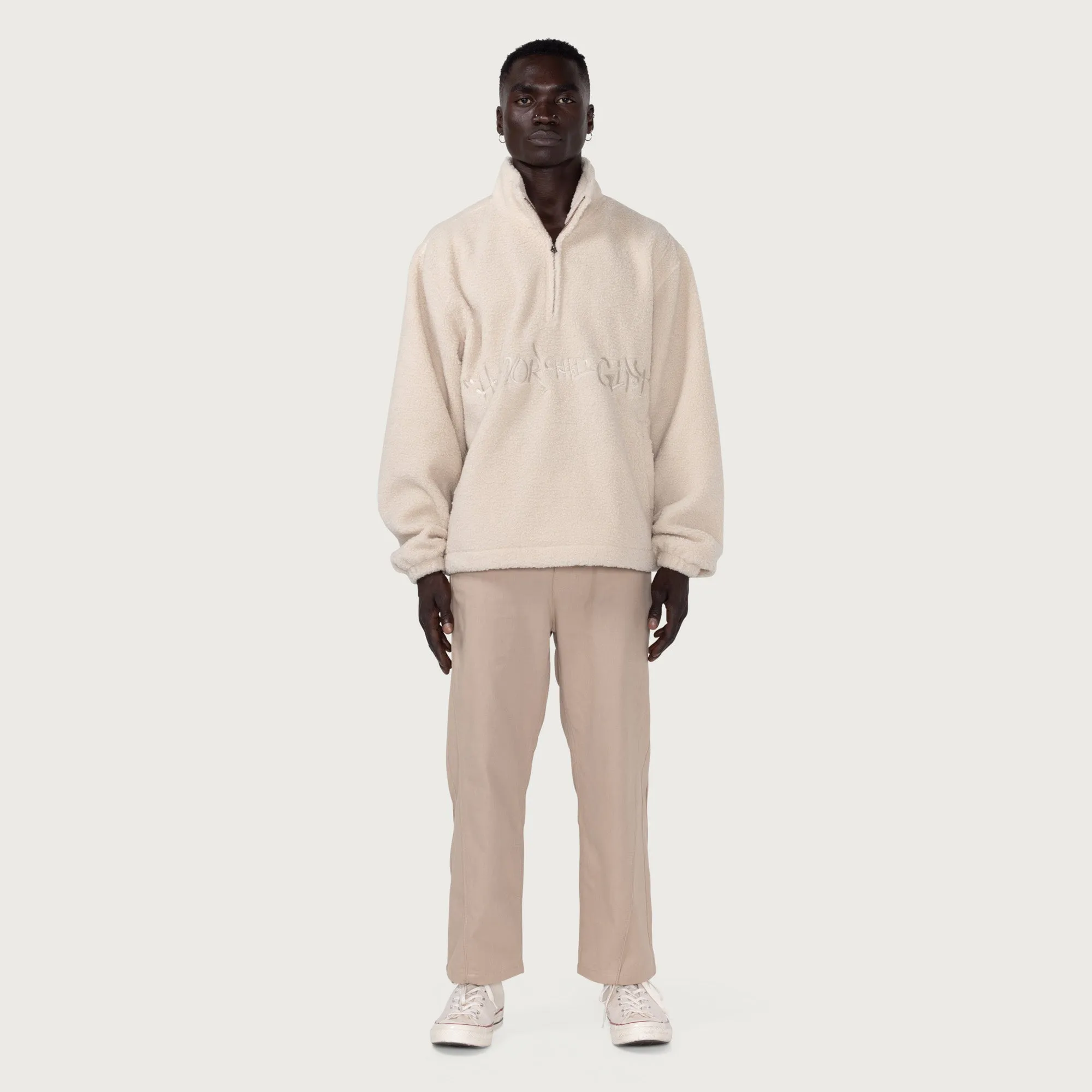 Script Sherpa Pullover - Bone