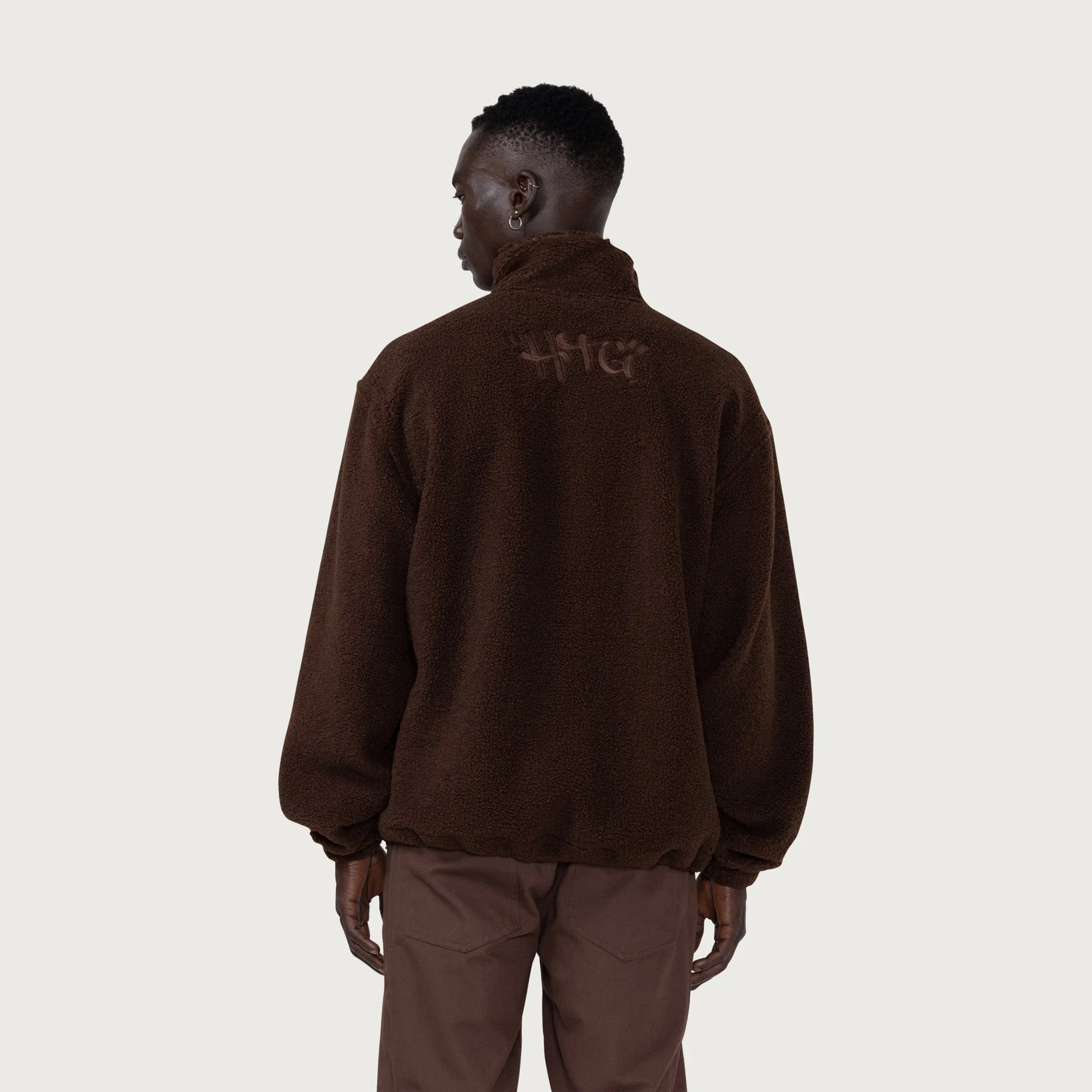 Script Sherpa Pullover - Brown