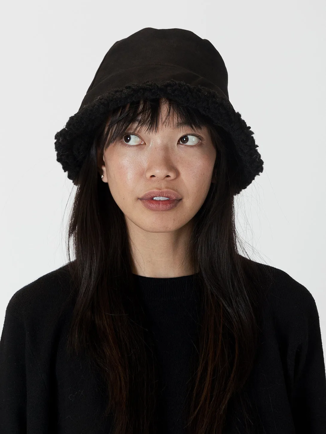 Sherpa Bucket Hat - Black