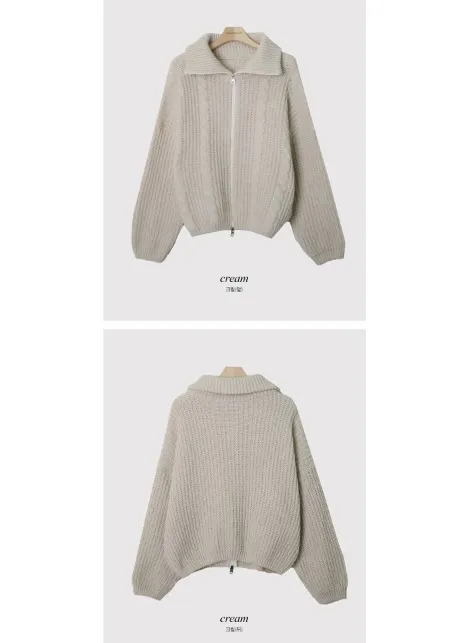 SHOPPERLAND | Cable Knit Casual Street Style Long Sleeves Plain - Buy Now