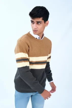 Smart Khaaki  Sweater