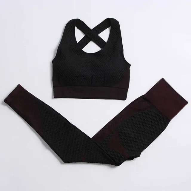 Sport bras long sleeve women sportswear suit