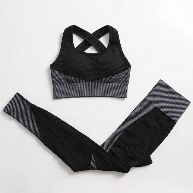 Sport bras long sleeve women sportswear suit