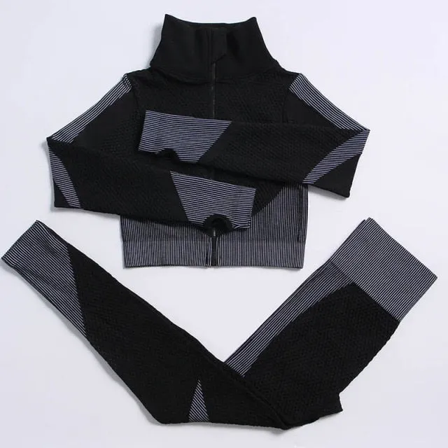 Sport bras long sleeve women sportswear suit