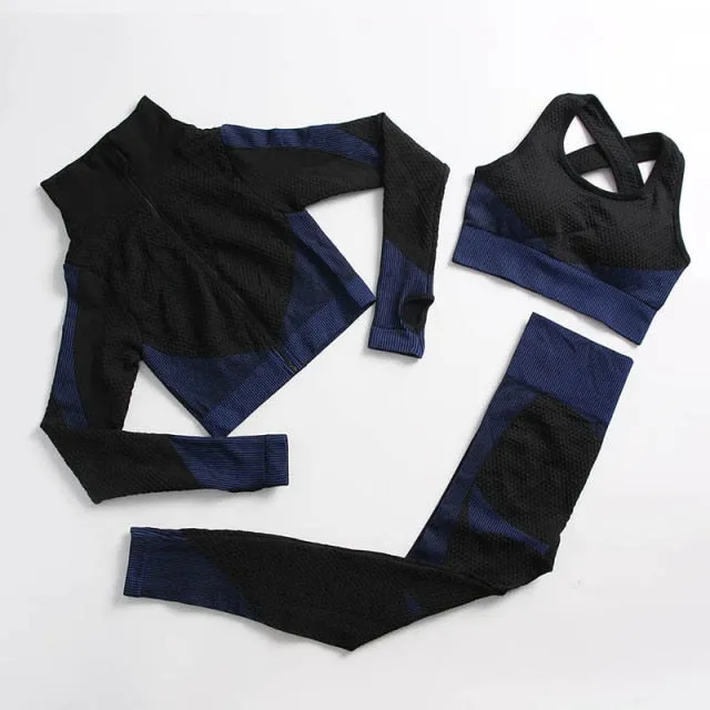 Sport bras long sleeve women sportswear suit