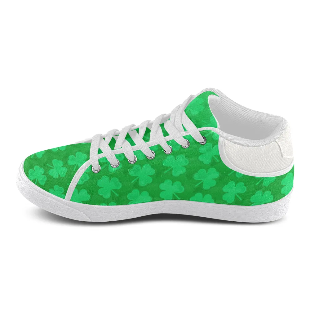 St. Patrick's Day Men's Chukka Sneakers with Clovers