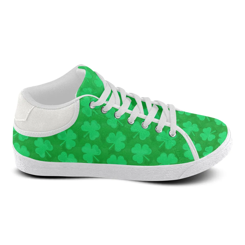 St. Patrick's Day Men's Chukka Sneakers with Clovers