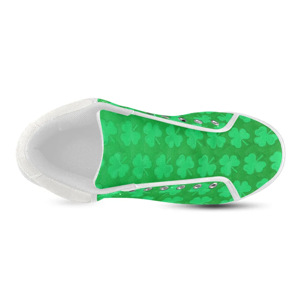 St. Patrick's Day Men's Chukka Sneakers with Clovers