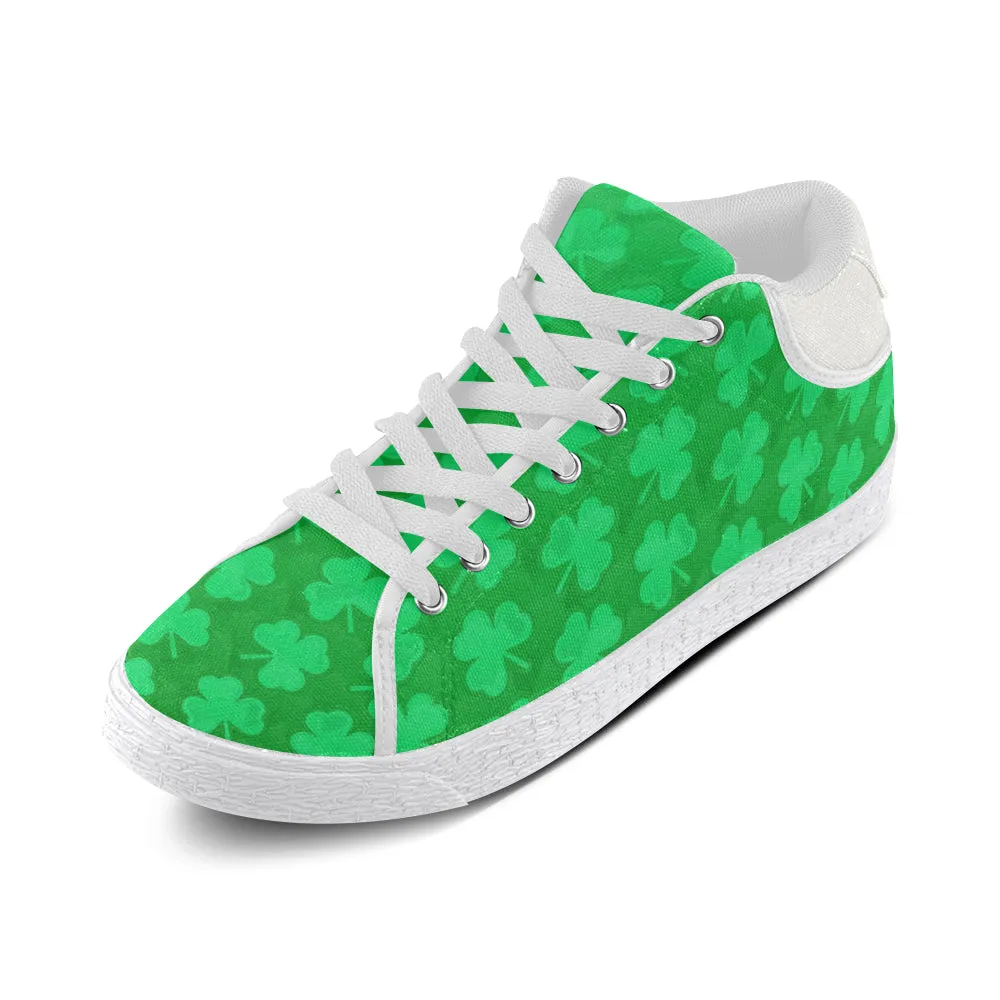 St. Patrick's Day Men's Chukka Sneakers with Clovers