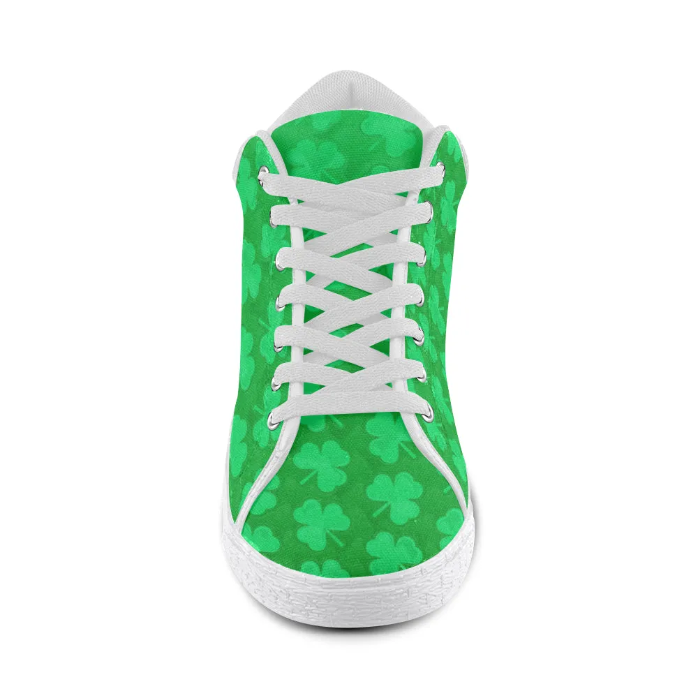 St. Patrick's Day Men's Chukka Sneakers with Clovers