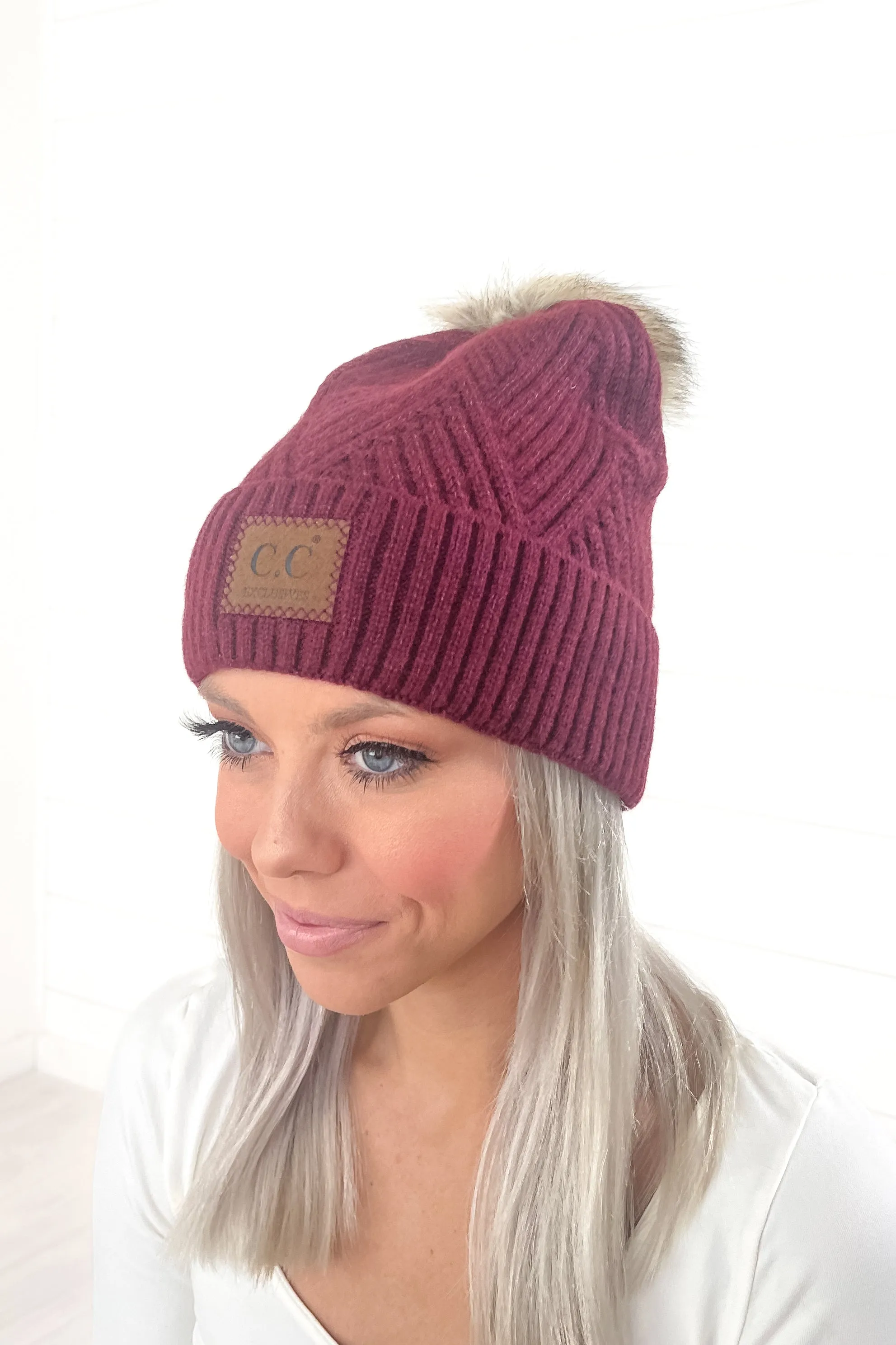 Stay Cozy Pom Beanie - 4 Colors