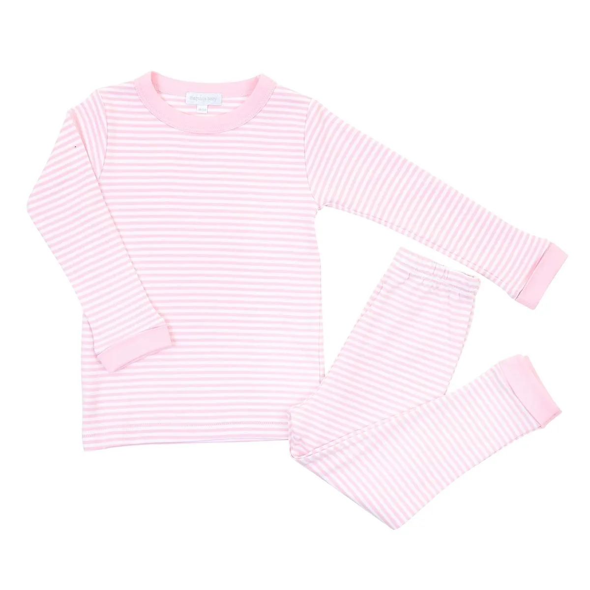 Striped Long Pajamas Pink.