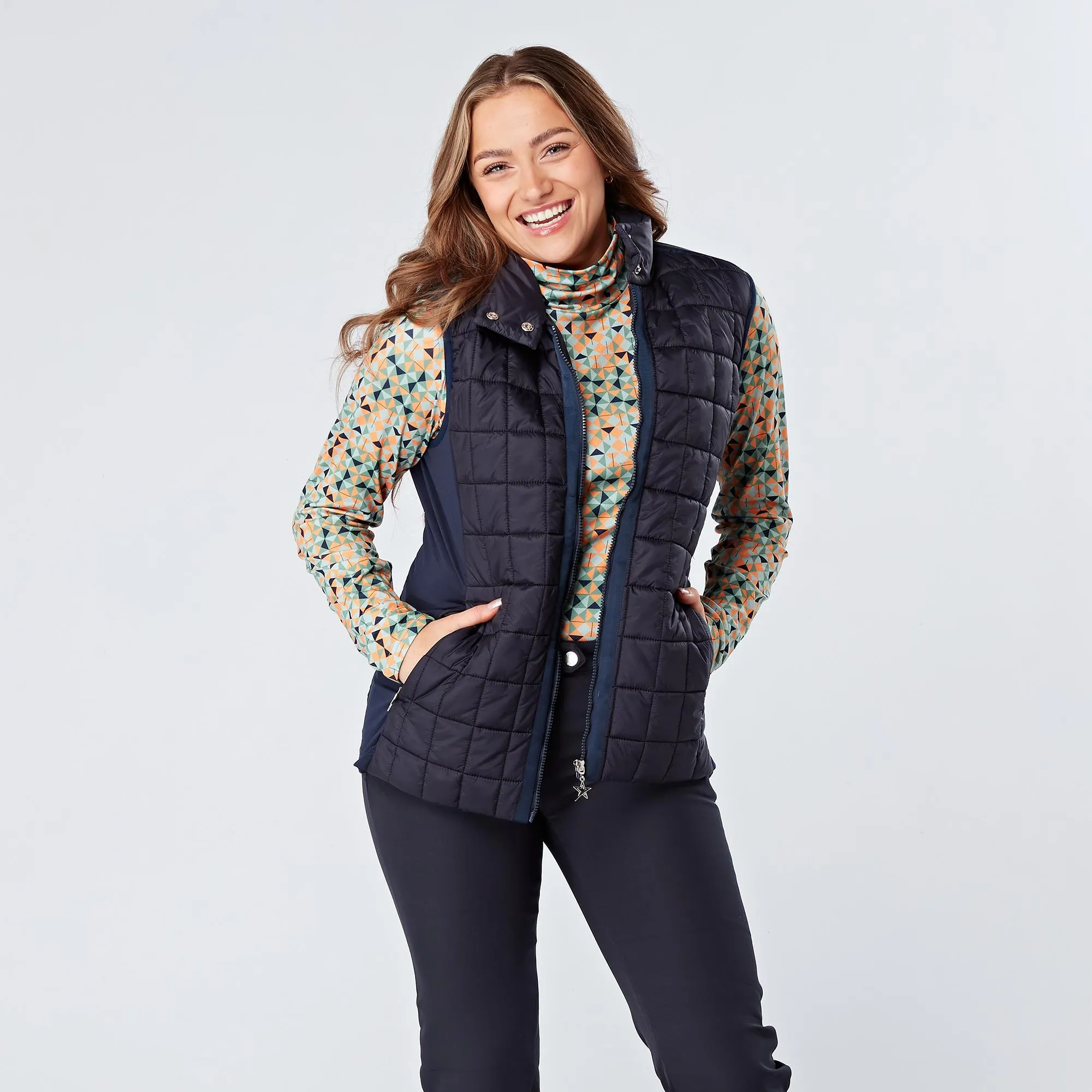 Swing Out Sister Valerie Golf Vest Navy for Active Women.