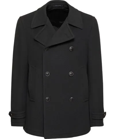 Tagliatore Monaco Wool Blend Peacoat