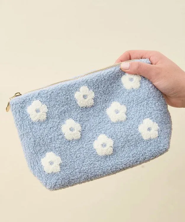 Teddy Pouch - Blue Floral