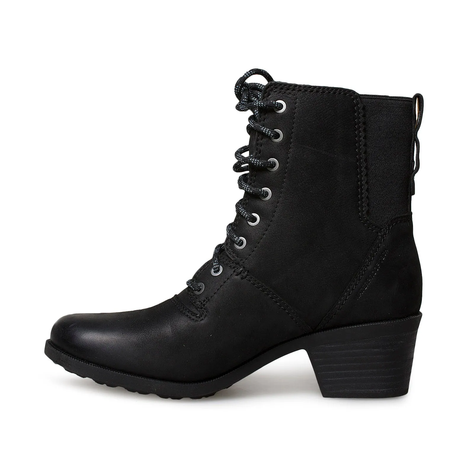 Teva Anaya Waterproof Lace Up Black Boots for Women