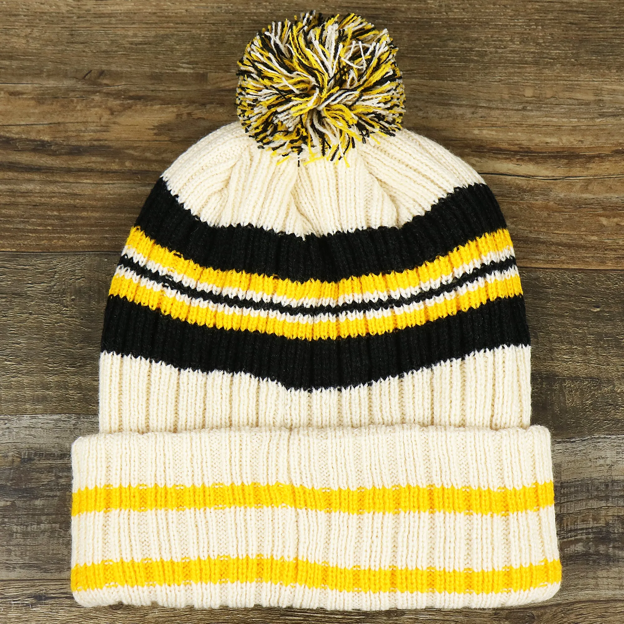 Throwback Pittsburgh Steelers Legacy 1962 Steelers Patch Beanie | Natural Beanie