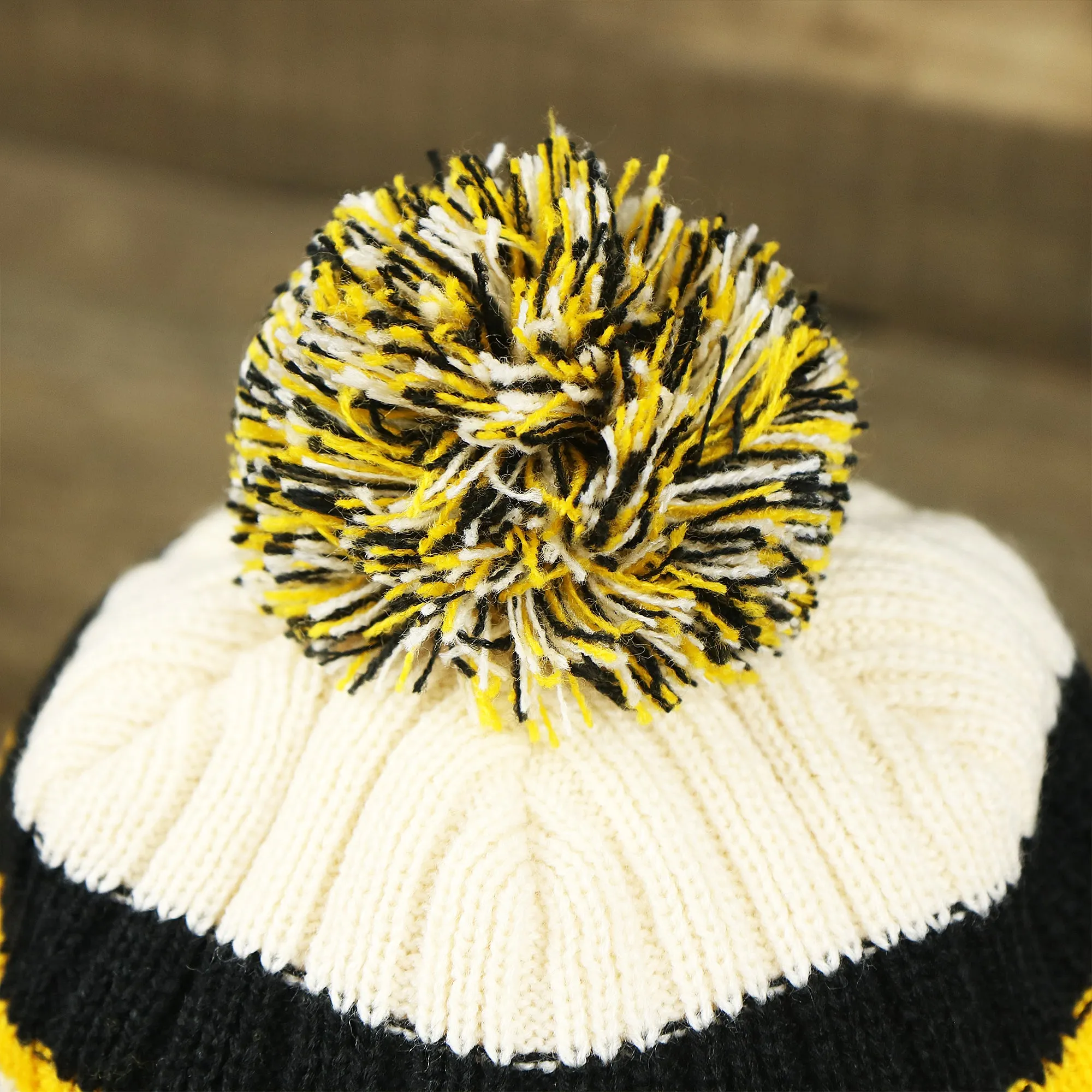 Throwback Pittsburgh Steelers Legacy 1962 Steelers Patch Beanie | Natural Beanie