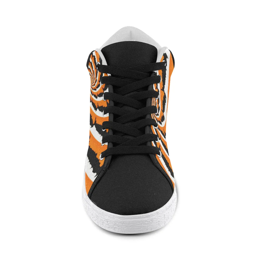 Tiger Stripe Chukka Canvas Shoes for Men