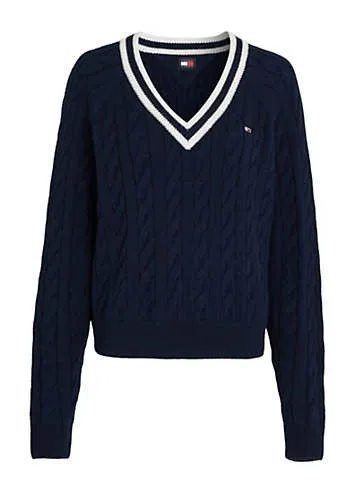 Tommy Jeans Cable Knit Sweater | Grattan