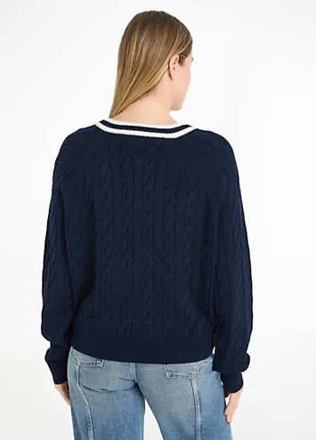 Tommy Jeans Cable Knit Sweater | Grattan