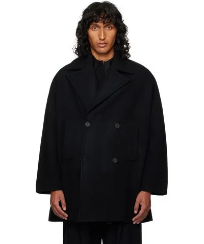 Toogood Black 'The Logger' Peacoat