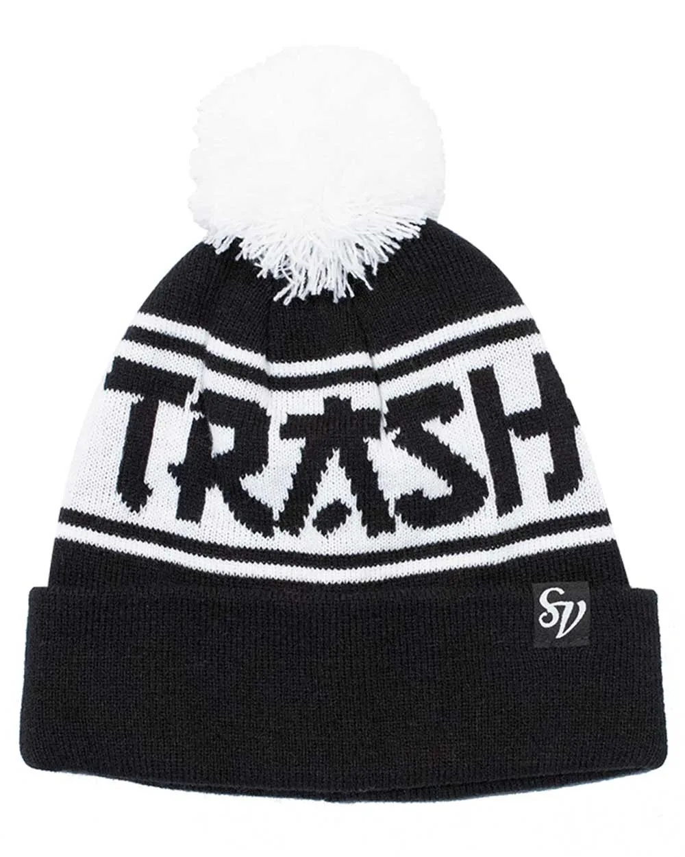 Trash Pom Pom Beanie result: Recycled Waste Pom Pom Hat - Sustainable Fashion