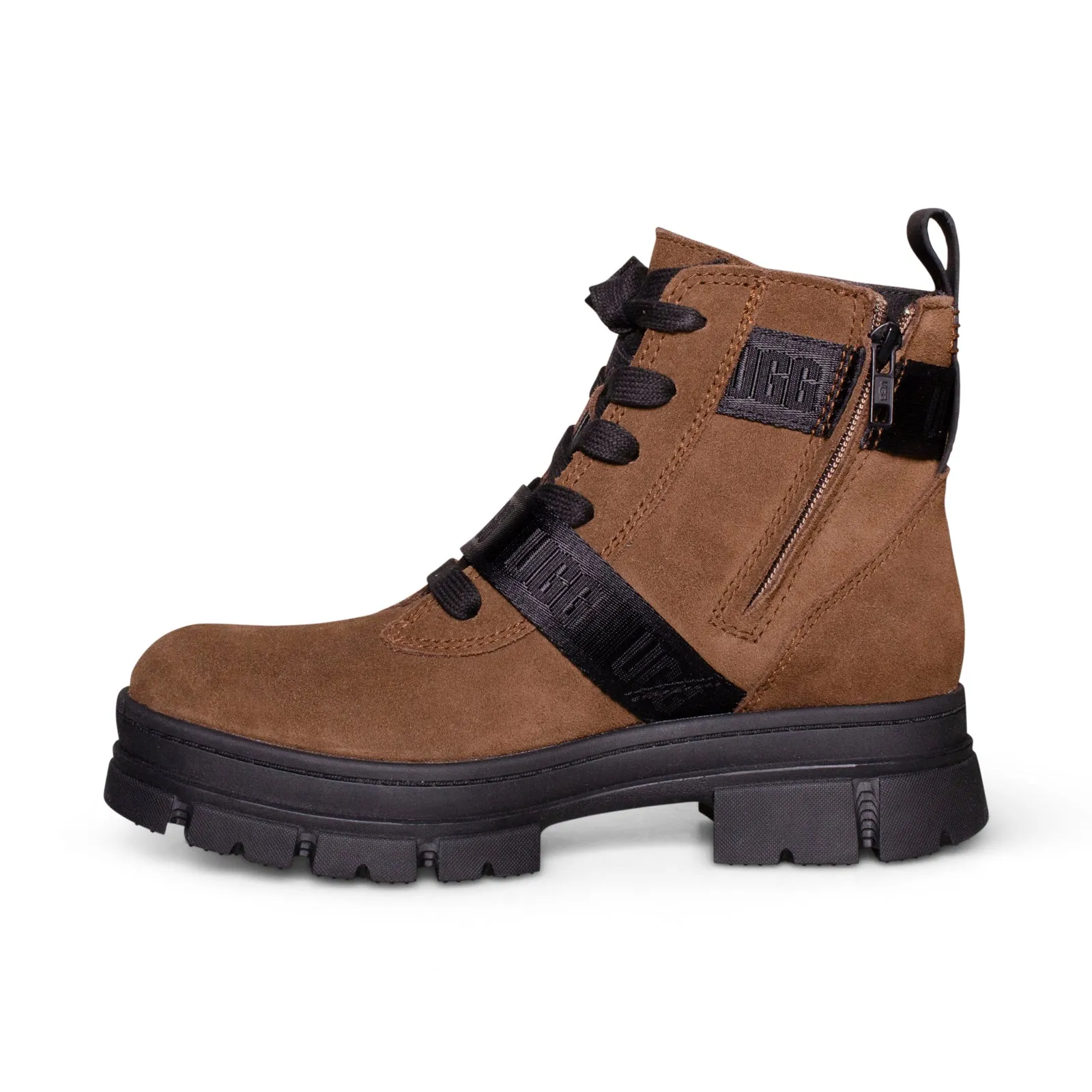 UGG Ashton Lace Up Boots Women Dark Earth.