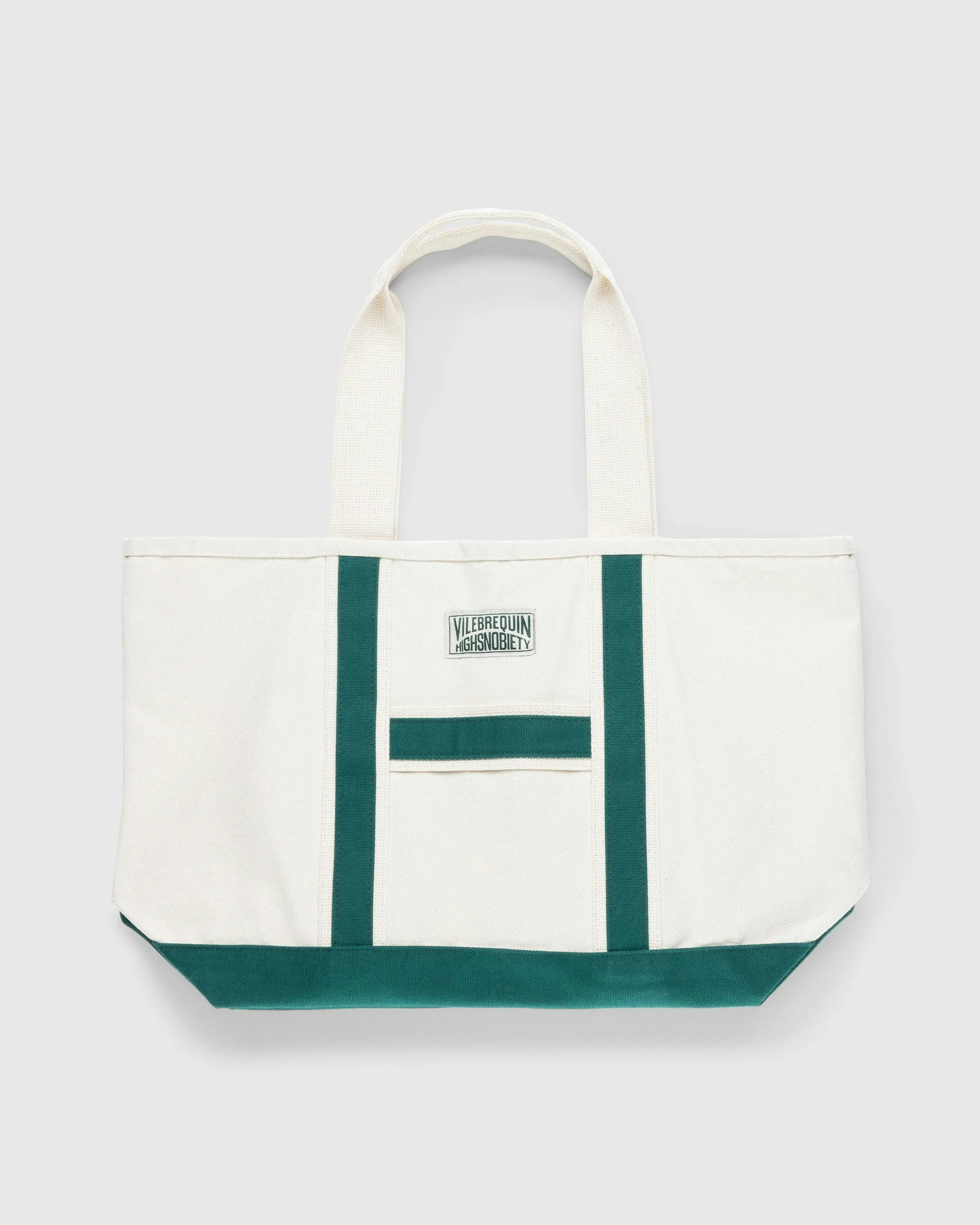 Vilebrequin x Highsnobiety – Bicolor Large Tote Bag Natural/Green | Highsnobiety Shop