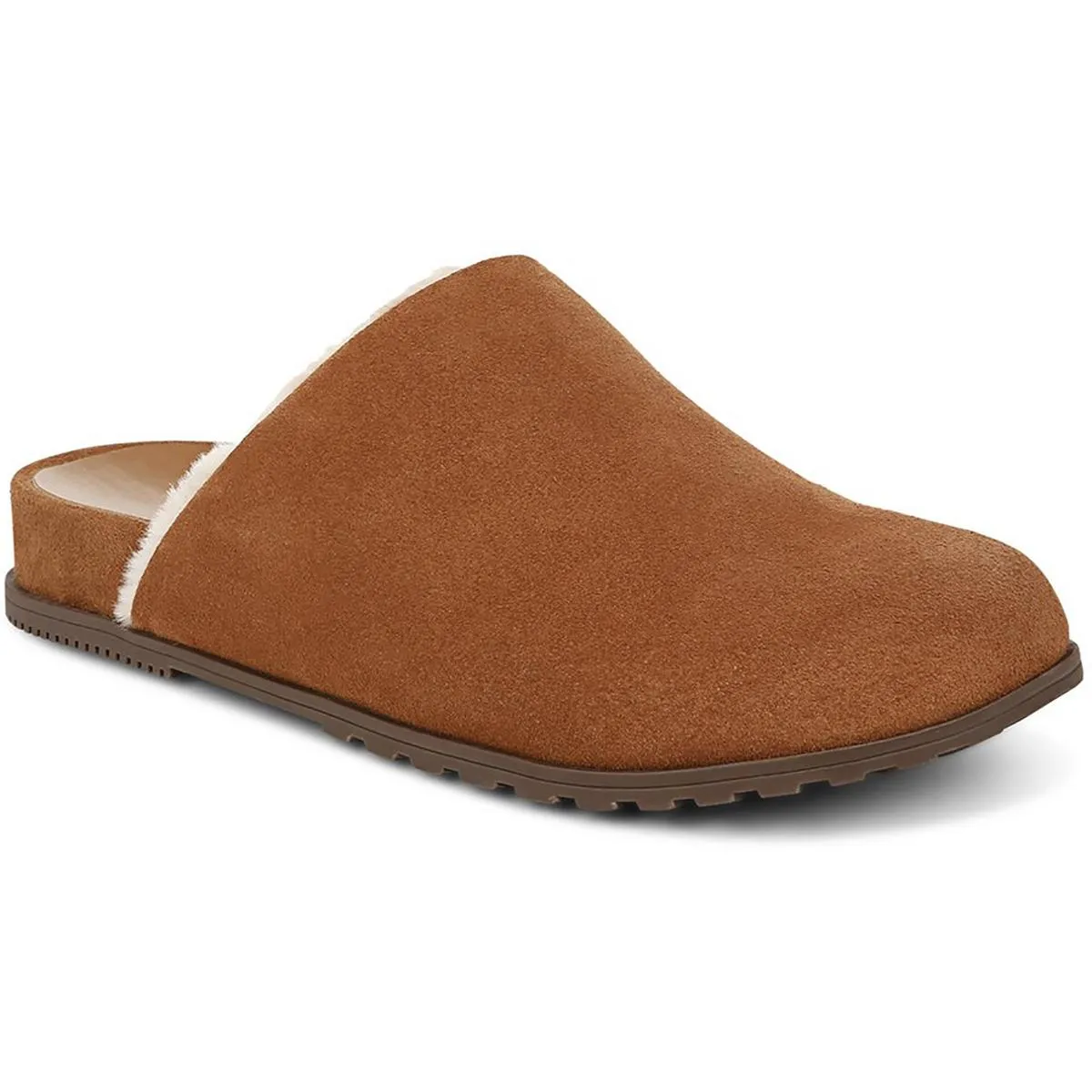 Vionic Arlette Suede Mules - Faux Fur Lined - Women's