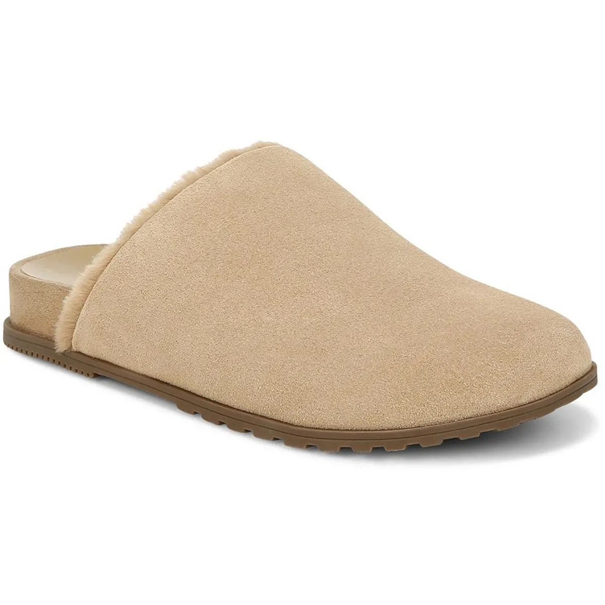 Vionic Arlette Suede Mules - Faux Fur Lined - Women's